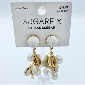 NWT Sugarfix by BaubleBar Faux Pearl Shell Earring